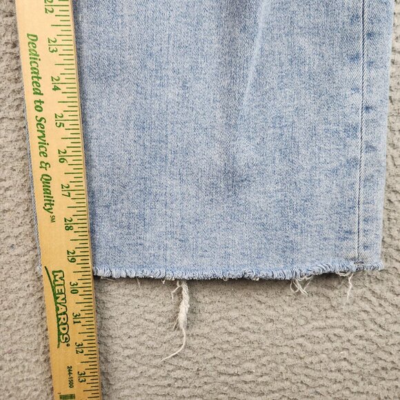 Hidden Jeans Women's 24 Light Wash Wide Leg Distressed Baggy Skater Raw Hem - Picture 6 of 11